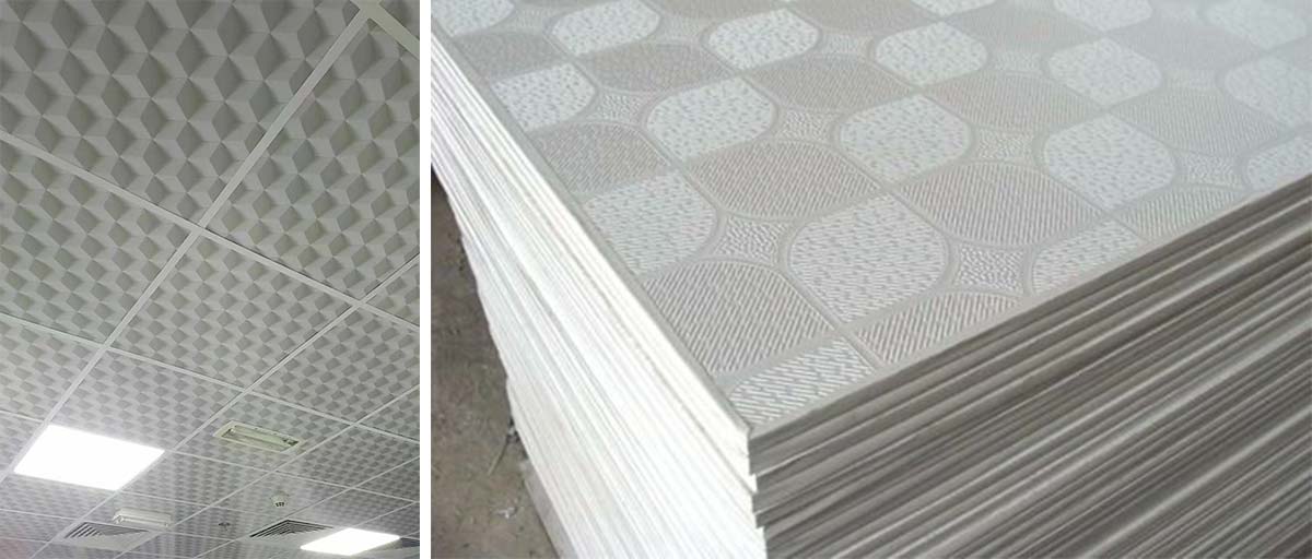 Features of pvc gypsum ceiling tiles